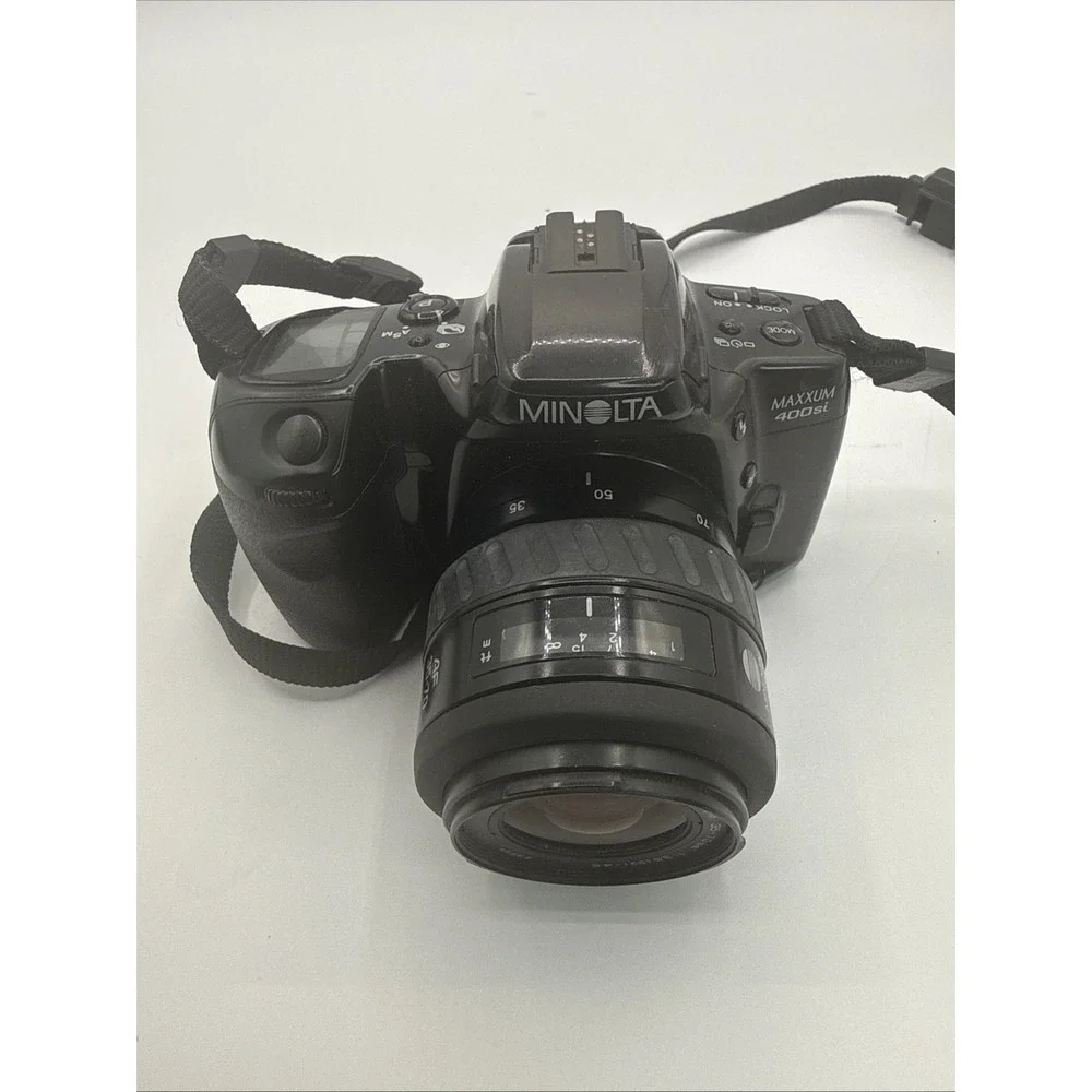 Minolta Maxxum 400si 35mm SLR Camera w/ Minolta AF Zoom 35-70mm Sigma 70-210mm